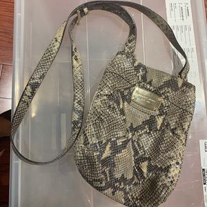 Women’s snakeskin crossbody bag